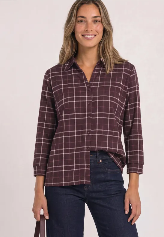 Street One 3/4-Arm Shirt aus Jersey im Blusen-Look