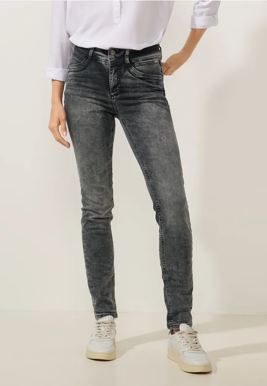 Graue Slim Fit Jeans