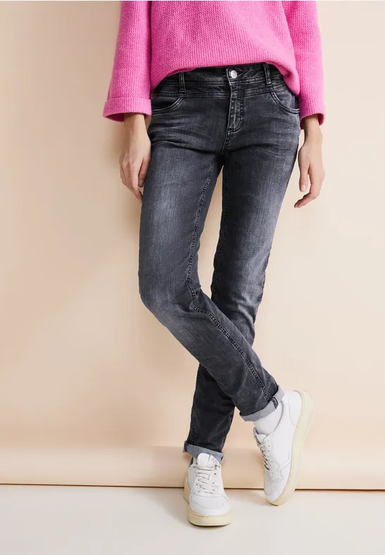 Graue Casual Fit Jeans