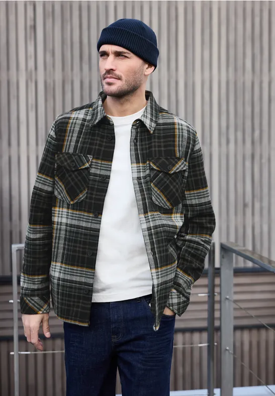 Overshirt mit Fleece-Futter