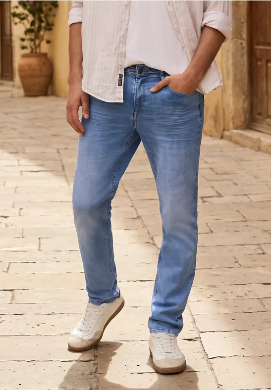 Street One Mid Waist Slim Leg Jeans im Slim Fit
