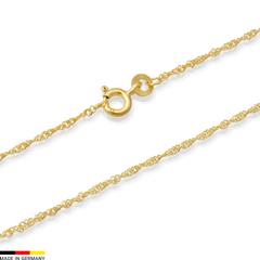 585er Goldkette: Singapurkette Gold 50cm