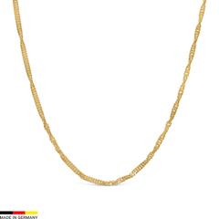 Singapurkette aus 14 Karat Gold, 2,4 mm breit