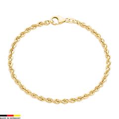 14 Karat Gold Kordelarmband mit einer Stärke von 3,3 mm