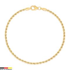 Kordelarmband aus 8 Karat Gold mit 2,1 mm Stärke