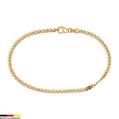14 Karat Gold Panzerarmband, 2,6 mm breit