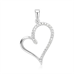 Anhänger 750er Weißgold 29 Diamanten 0,16 ct.