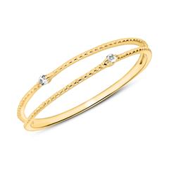 585er Goldring mit Weißtopasen