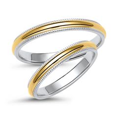 Eheringe aus Weiß- und Gelbgold