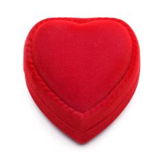 Rotes Geschenketui Herz für Verlobungsringe