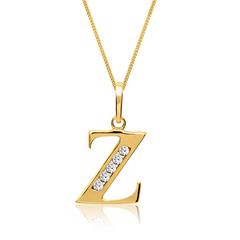 333er Goldkette Buchstabe Z mit Zirkonia