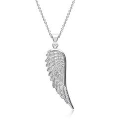 Schicke 333er Goldkette mit Anhänger Flügel