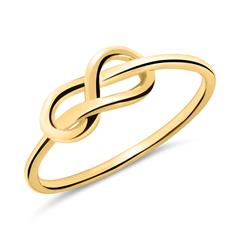 375er Goldring mit Unendlichkeitszeichen