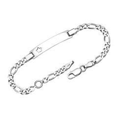 925 Armband Silber Gravur Sternmuster
