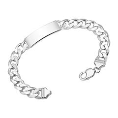 12mm 925 Silber Armband Gravur