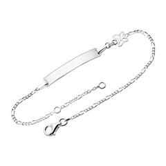 Gravur Armband aus Sterlingsilber mit Schmetterling
