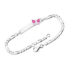 Gravur Armband aus Sterlingsilber mit Schmetterling