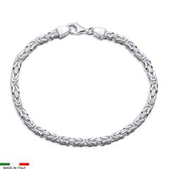 Königsarmband für Herren aus 925er Silber, 3,2 mm