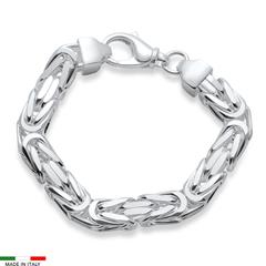 Königsarmband für Herren aus 925er Silber, 10 mm