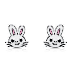 Ohrstecker Hasen für Kinder aus 925er Silber