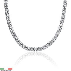 Königskette für Herren aus Sterlingsilber, 5 mm