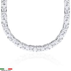 Kette aus Sterlingsilber, Königskettenglieder, 9 mm