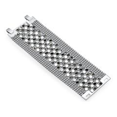 Damenarmband Modeschmuck mit schwarzen Steinen