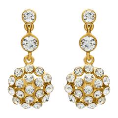 Gewölbte Ohrstecker goldfarben Modeschmuck