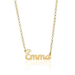 Namenskette aus 14-karätigem Gelbgold