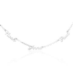 925er Silberkette mit bis zu 4 wählbaren Namen