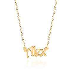 Namenskette aus 14-karätigem Gold