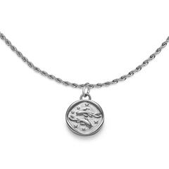 Gravurkette Sternzeichen Fische, Marinium Ocean Steel