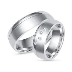 Eheringe 925er Silber Trauringe 6mm breit