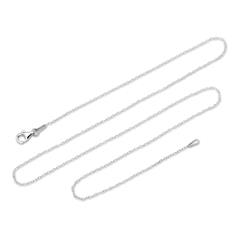 925 Silberkette: Rolokette Silber 1mm