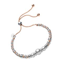 Armband rosévergoldetem Silber mit Perlen