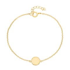 Gravur Armband aus vergoldetem Sterlingsilber