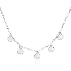 925er Silberkette mit runden Anhängern