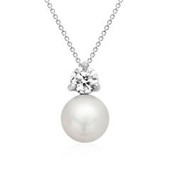 Kette 925er Silber inkl. Anhänger Silber mit Perle