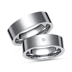 Eheringe Titan Trauringe Brillant Gravur