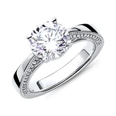 Verlobungsring 925er Silber mit Zirkonia