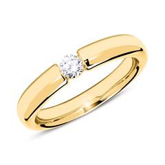 Verlobungsring aus 14K Gold mit Diamant 0,15 ct.