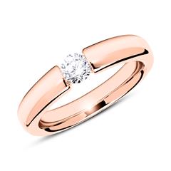 14K Roségold Verlobungsring mit Diamant 0,25 ct.