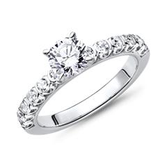 Verlobungsring aus 925er Silber mit Zirkonia