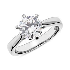 Sterlingsilber Verlobungsring mit Zirkoniabesatz