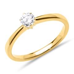 Verlobungsring aus 750er Gold mit Diamant 0,25 ct.