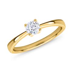 Ring aus 18K Gold mit Diamant 0,50 ct.