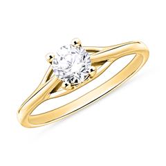 Verlobungsring aus 750er Gold mit Diamant