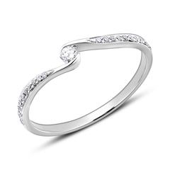 950er Platin Verlobungsring mit Diamanten