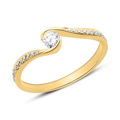 750er Goldring mit Brillanten