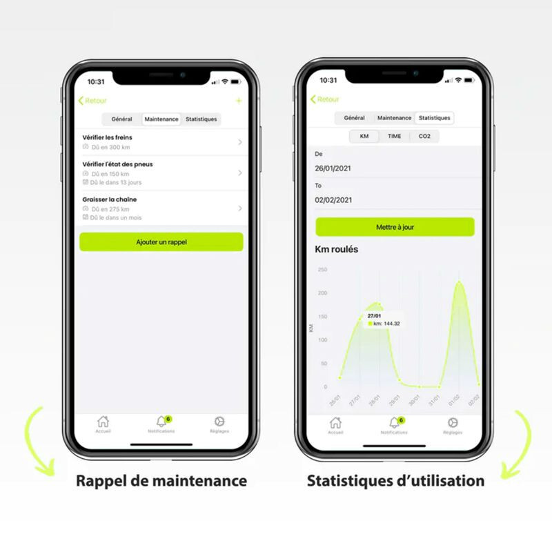 Tracker - Plotter - Sicherheitsvorrichtung gps compatible connecteur avec 1 an abonnement base Trackap Run E+ 2023 Bafang M200 Xt30